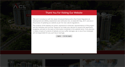 Desktop Screenshot of aclprojectsindia.com